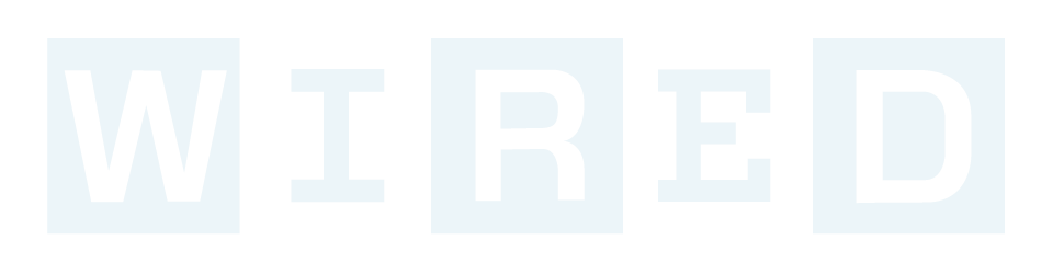 The word 'WIRED' displayed with each letter in a separate box.